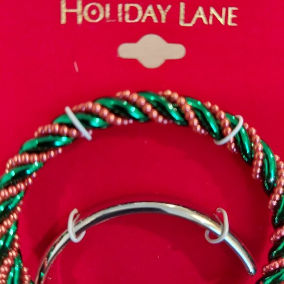 Holiday Lane Christmas Bangle Duo Set - Picture 3 of 4
